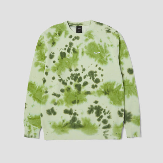 HUF Tie Dye 89 Logo Crew Green