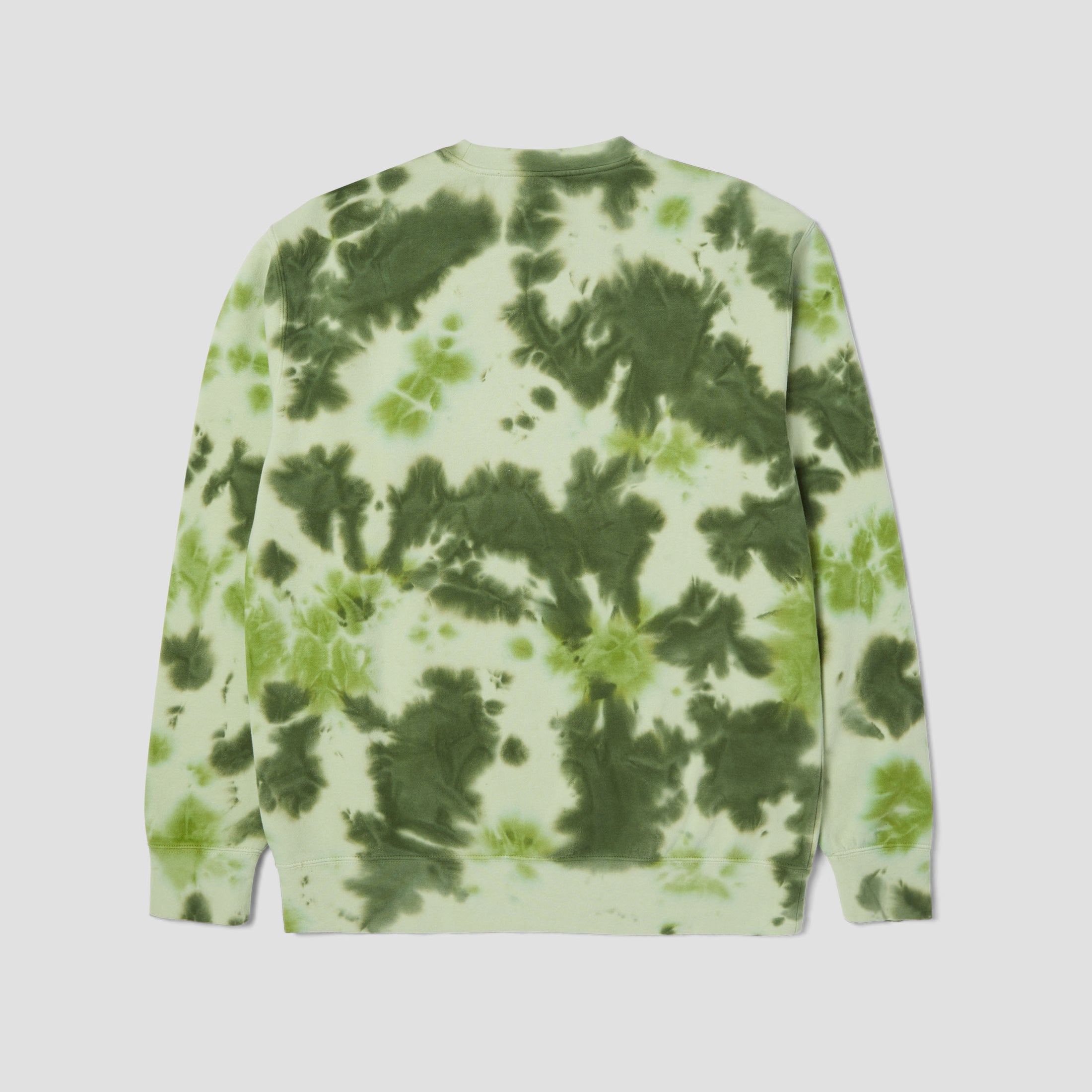 HUF Tie Dye 89 Logo Crew Green