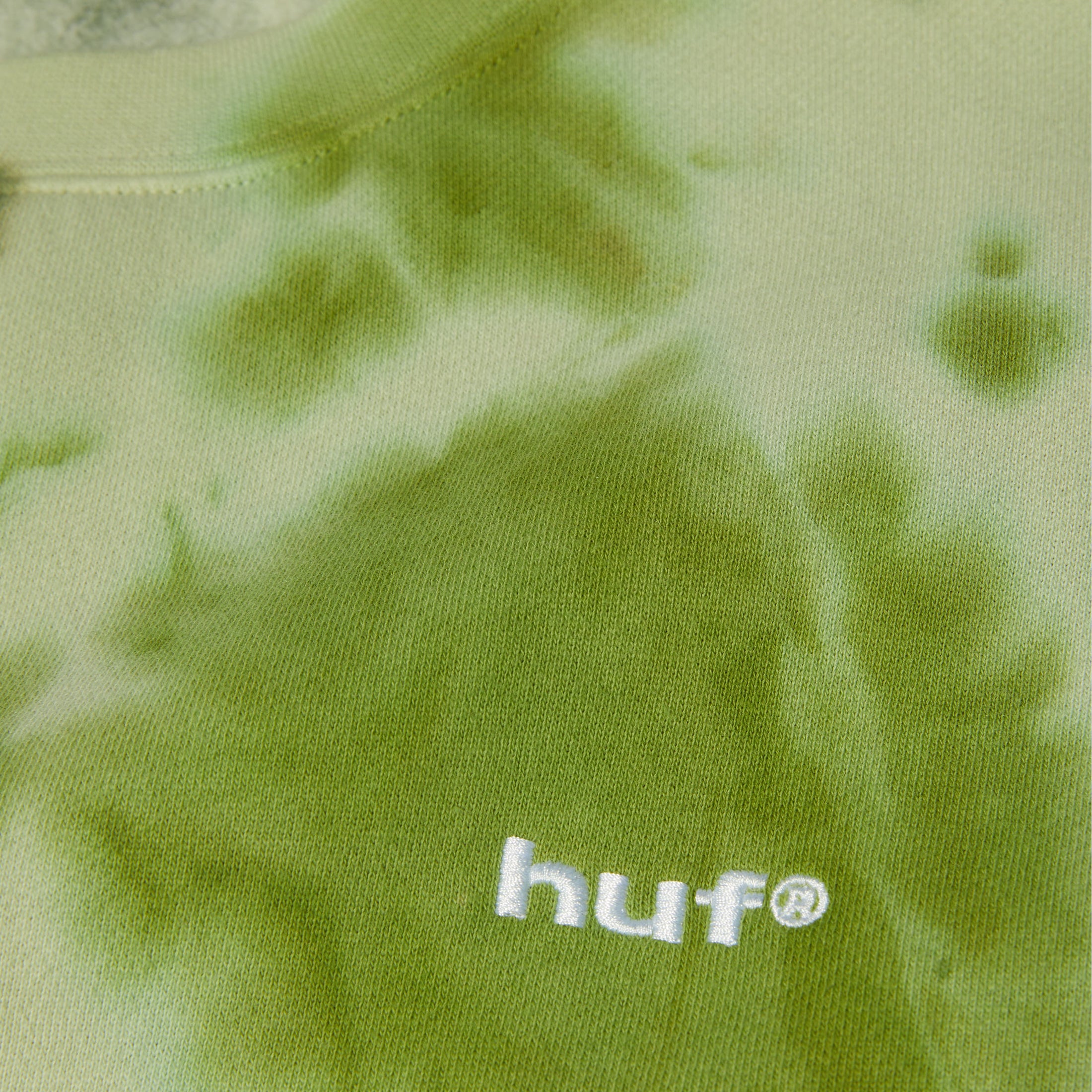 HUF Tie Dye 89 Logo Crew Green
