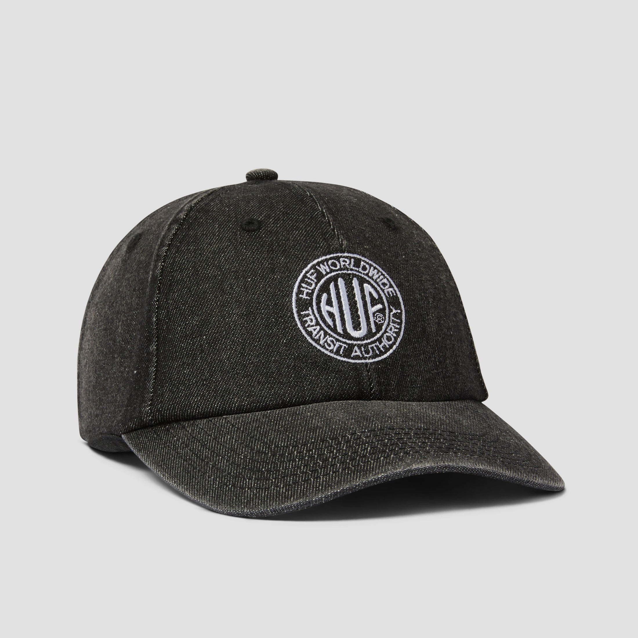 HUF Token 6 Panel Cv Washed Hat Black