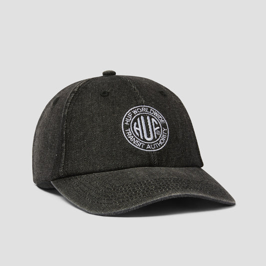 HUF Token 6 Panel Cv Washed Hat Black