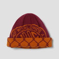 Load image into Gallery viewer, HUF Token Reversible Skull Beanie Berry
