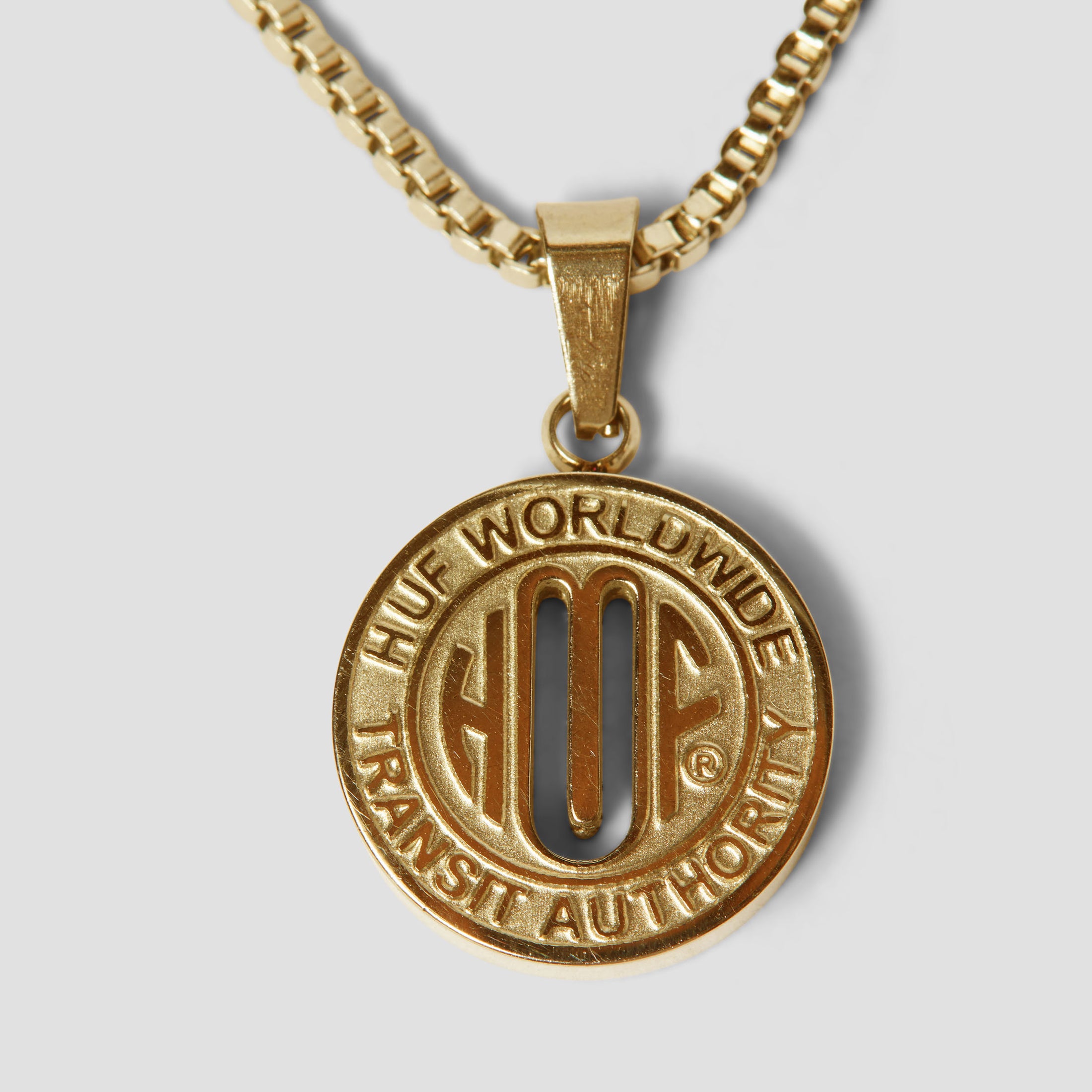 HUF Token Pendant Gold