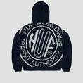 Load image into Gallery viewer, HUF Token Zip Hooded Sweater Crew Navy
