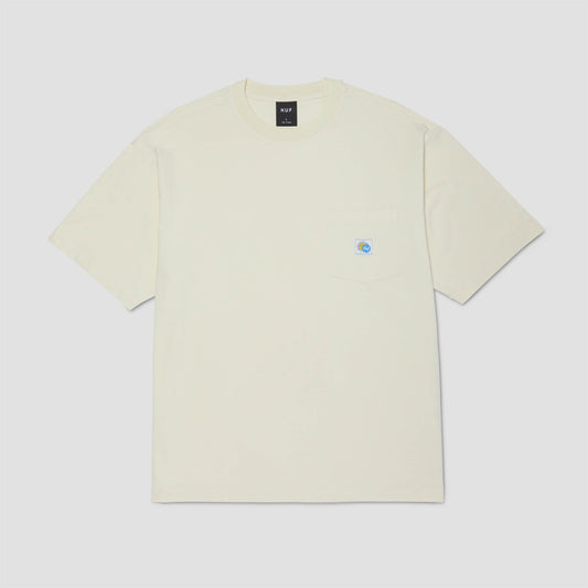 HUF Total Eclipse Shortsleeve Knit Boxy Top Natural