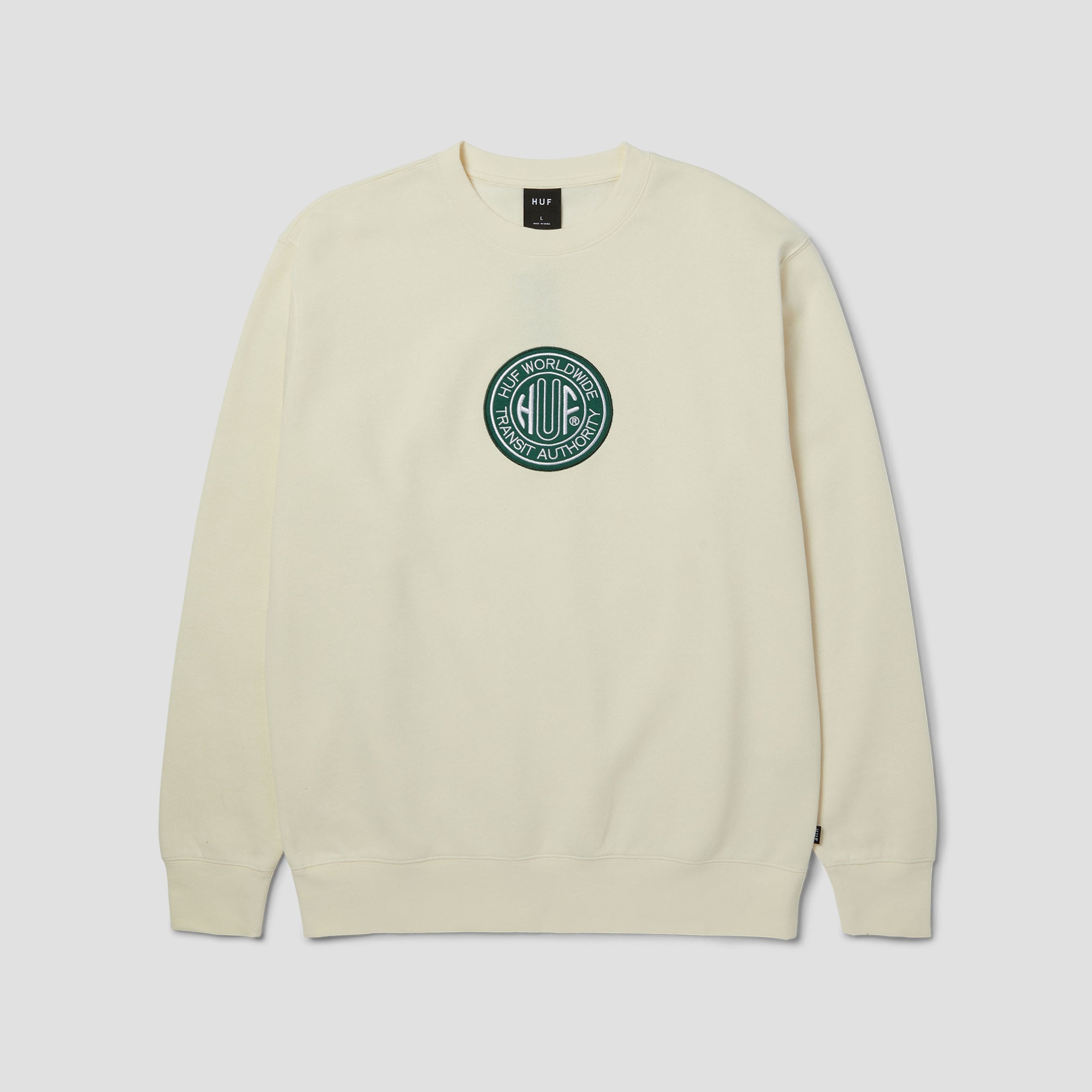 HUF Transit Authority Crew Bleach