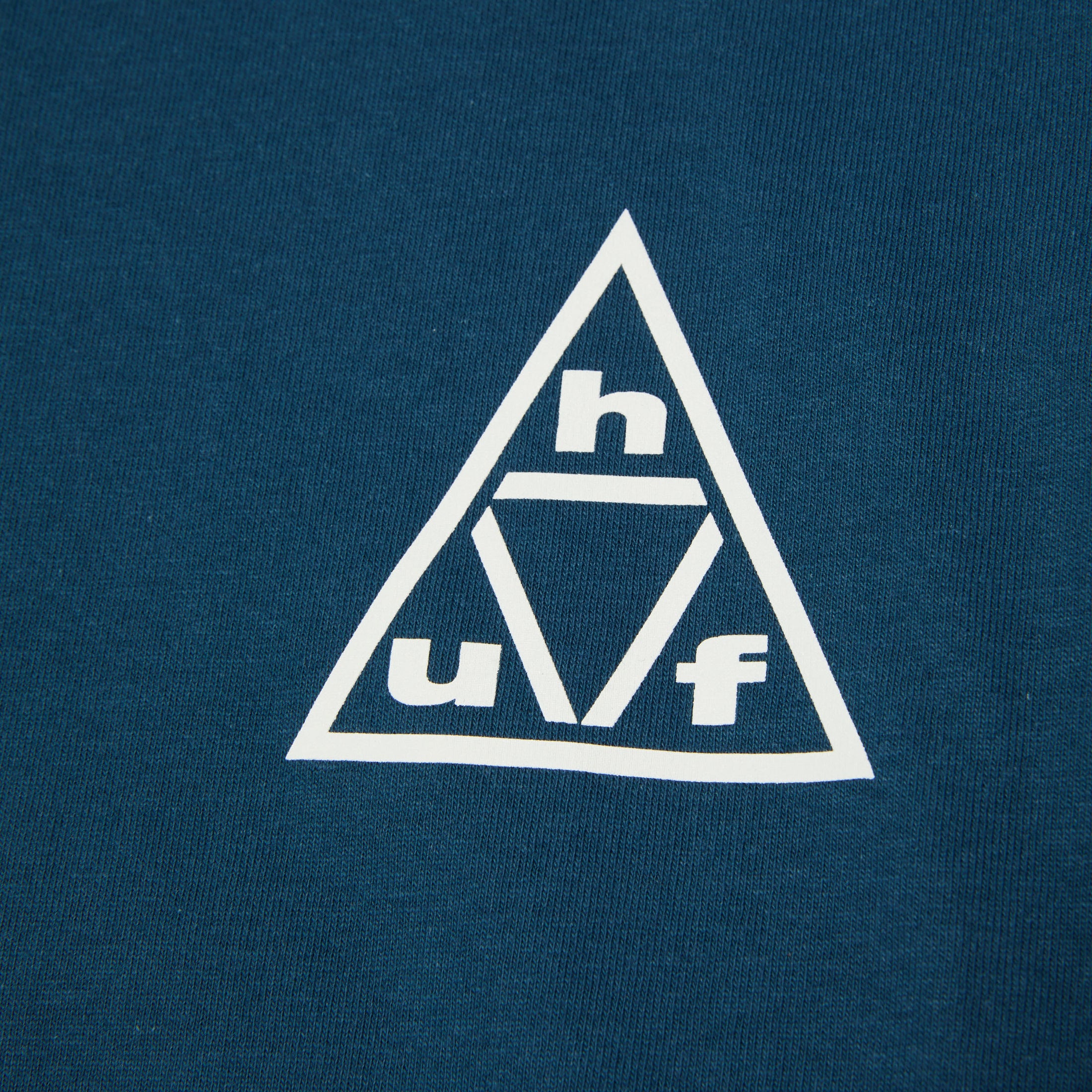 HUF Triple Triangle T-Shirt Harbor Blue / White