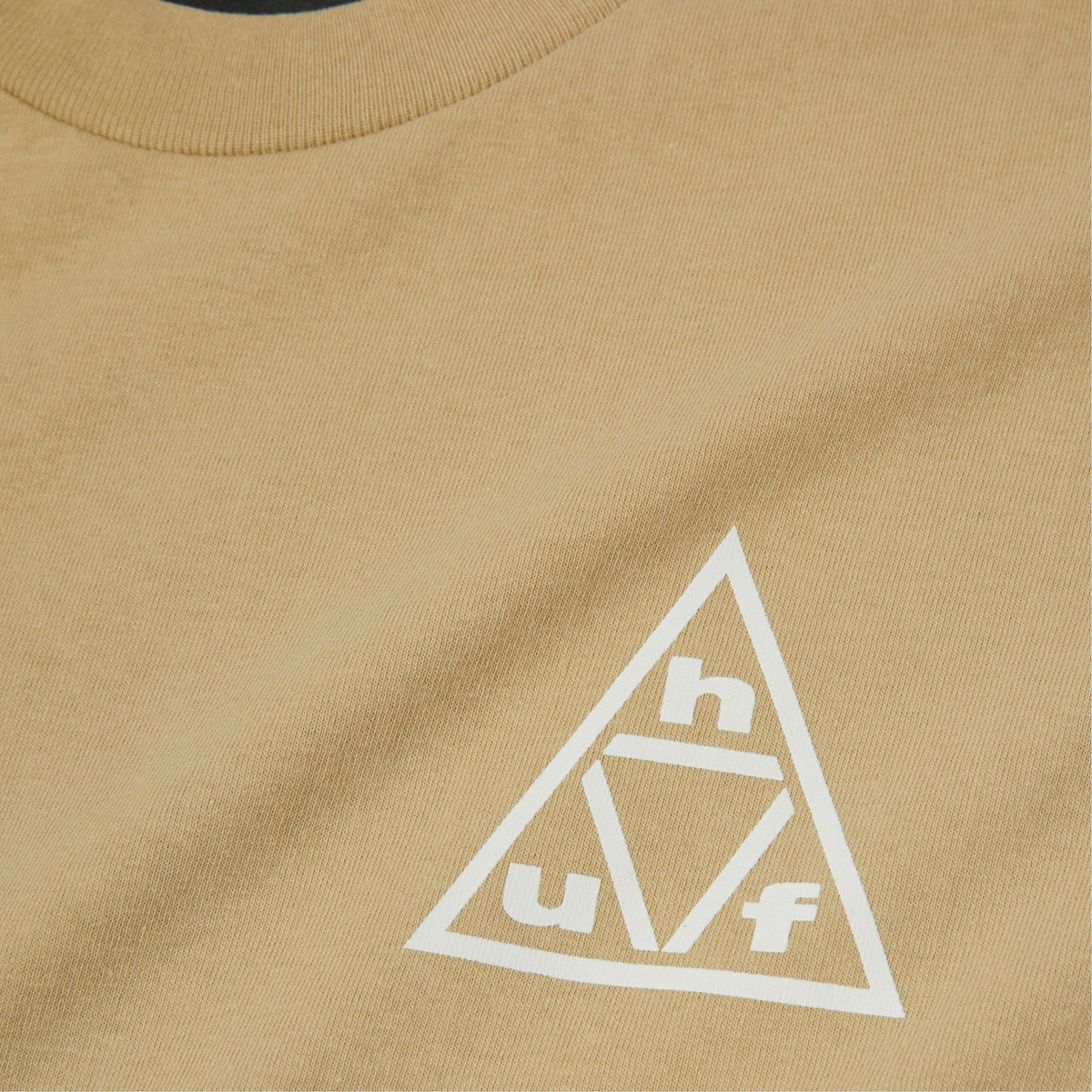 HUF Triple Triangle T-Shirt Sand / White