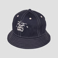 Load image into Gallery viewer, Passport Tears 6 Panel Bucket Hat Navy
