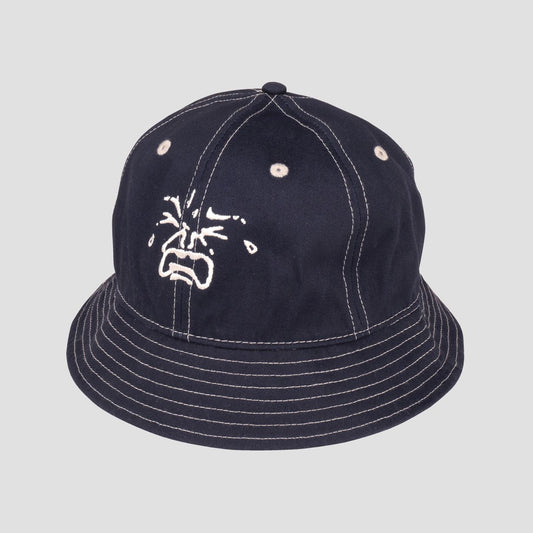 Passport Tears 6 Panel Bucket Hat Navy