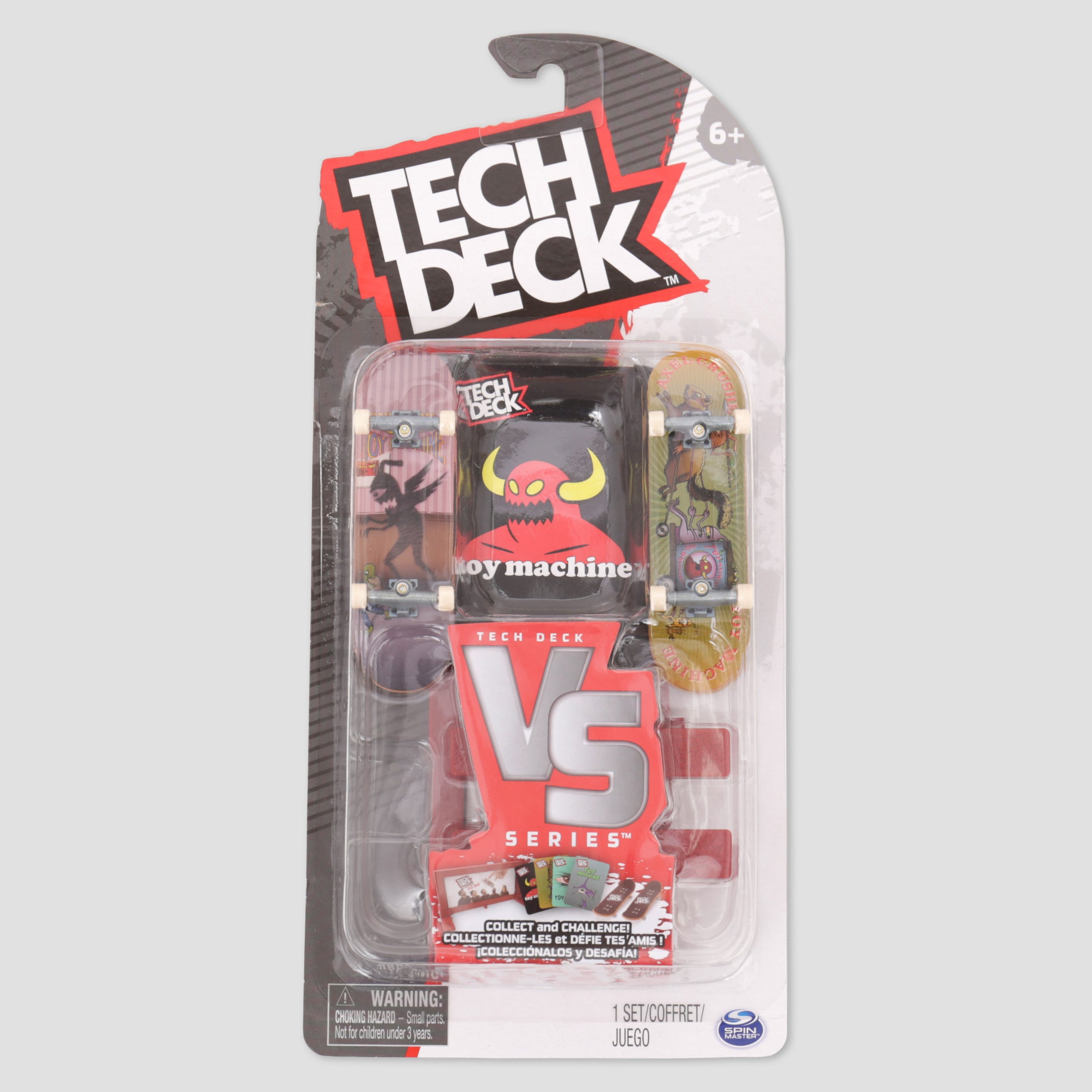 Tech Deck 96mm VS Series Toy Machine Pack of 2 Tech Deck Skateboard
