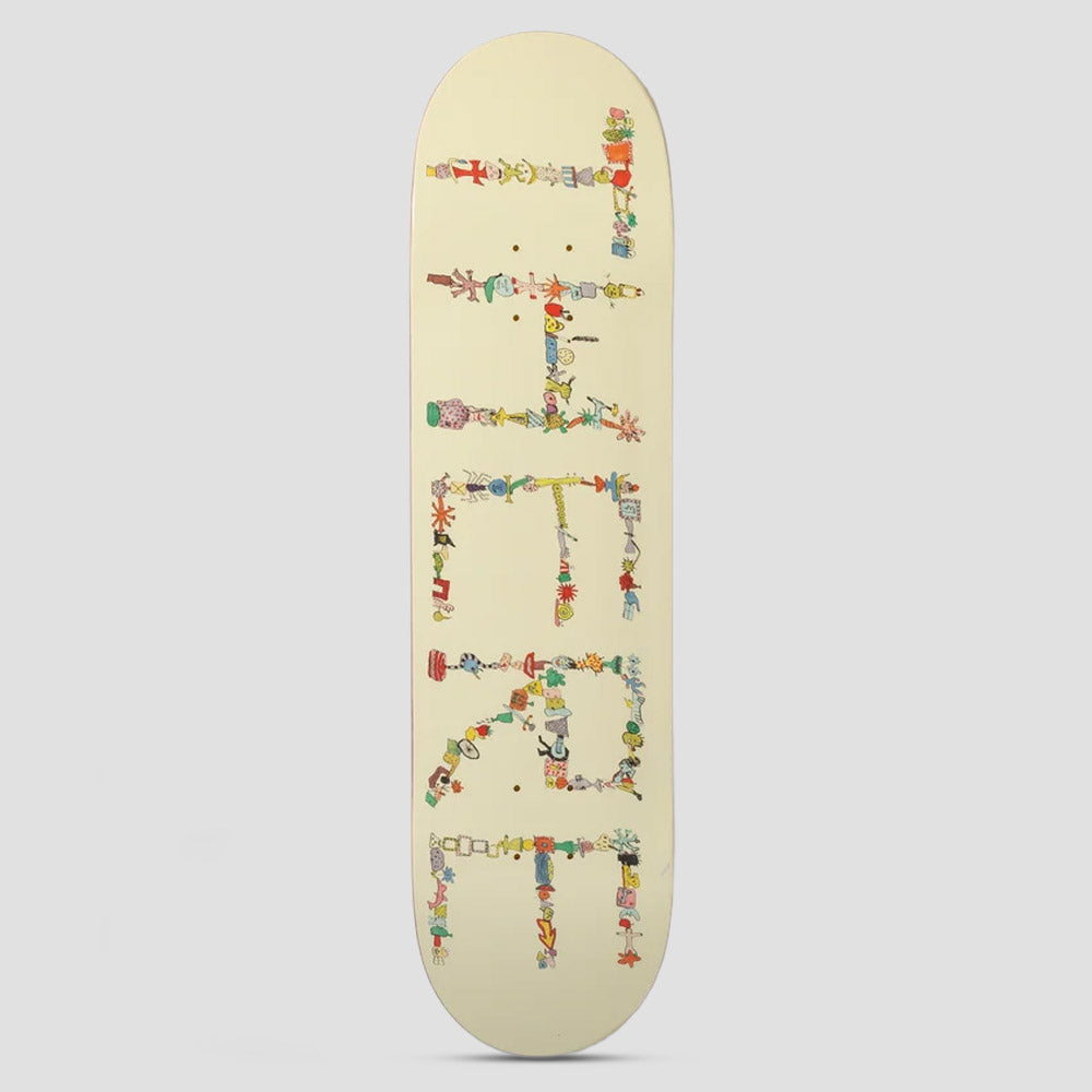There 8.12 Team Detritus Skateboard Deck Beige