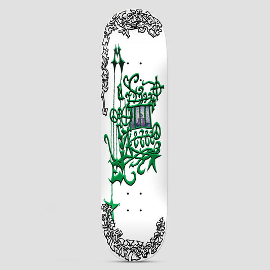 There 8.25 Marie De Courey Magic Lies In The Healing Skateboard Deck White