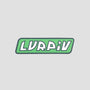 Lurpiv Slant Logo Sticker Green/White