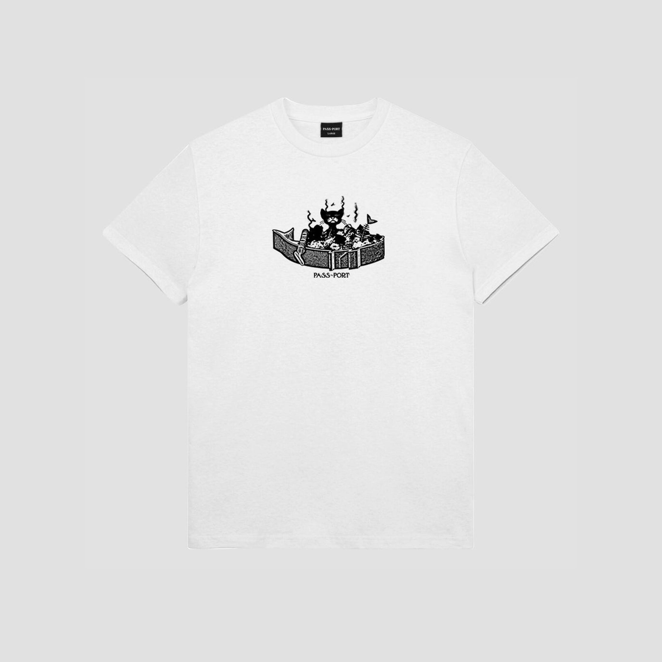 Passport Tinned Cat T-Shirt White