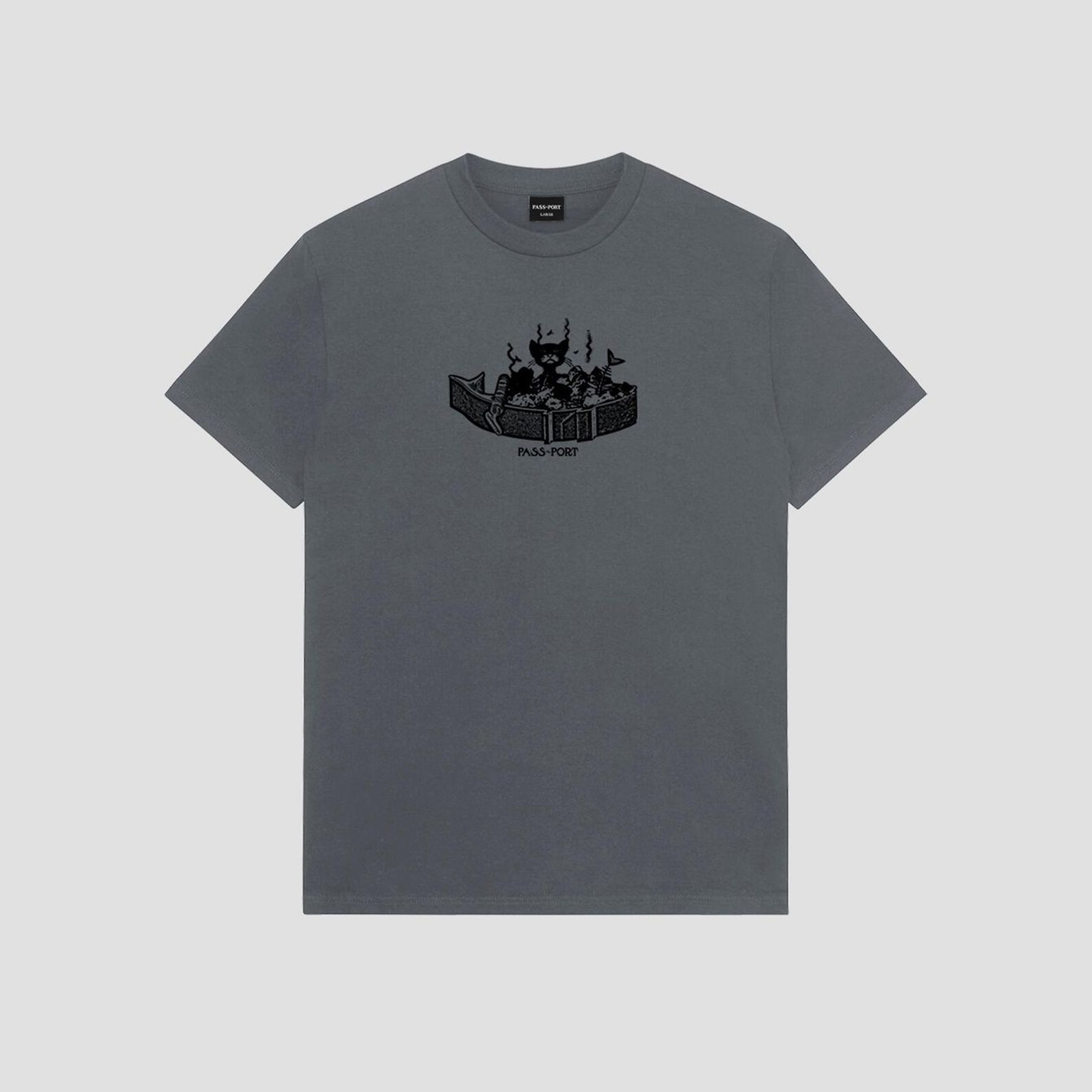 Passport Tinned Cat T-Shirt Tar