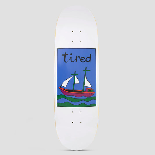 Tired 9.0 The Ship Has Sailed Shaped Skateboard Deck