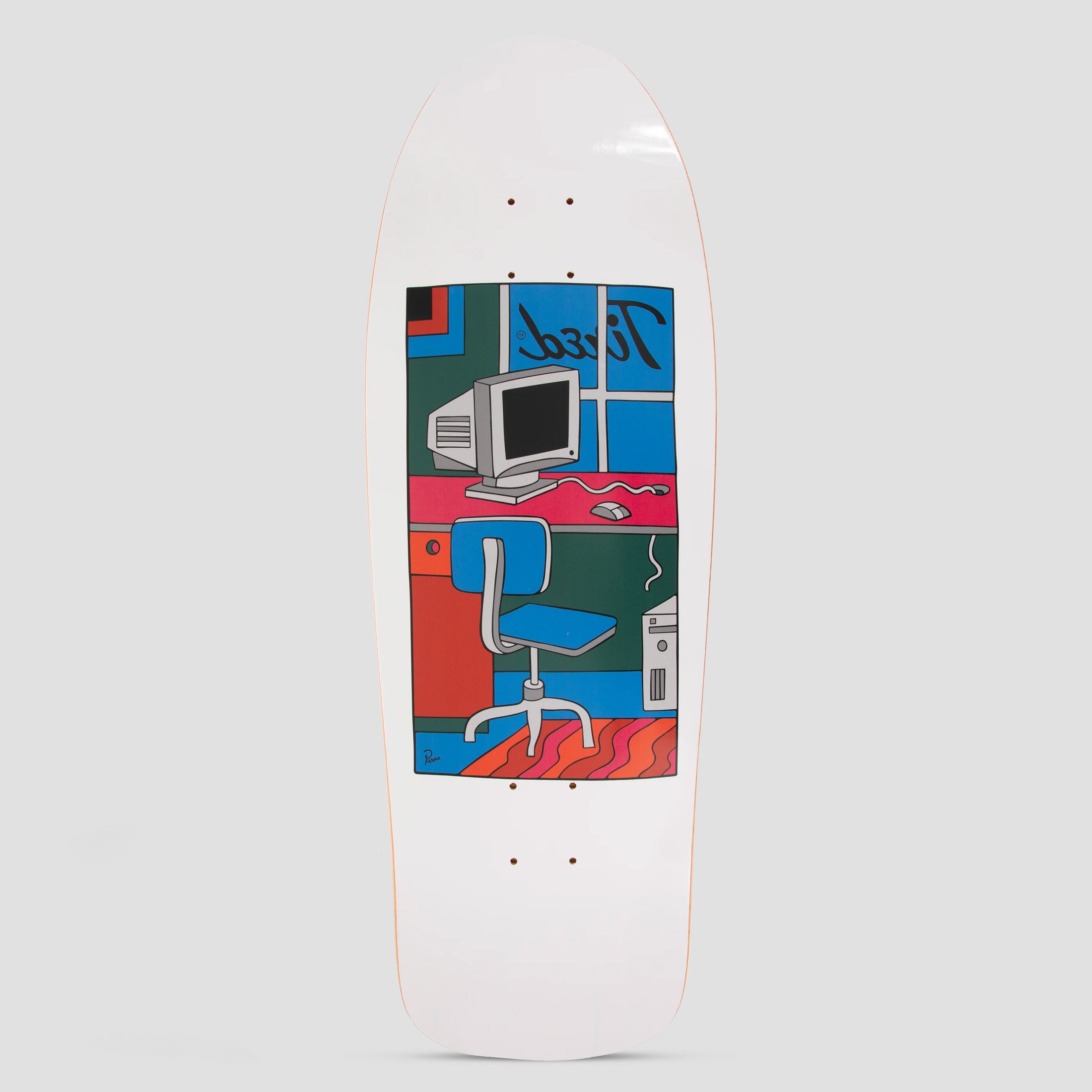 Tired 9.9 Workstation Shaped Skateboard Deck