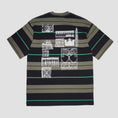 Load image into Gallery viewer, Token Fences Striped T-Shirt Green
