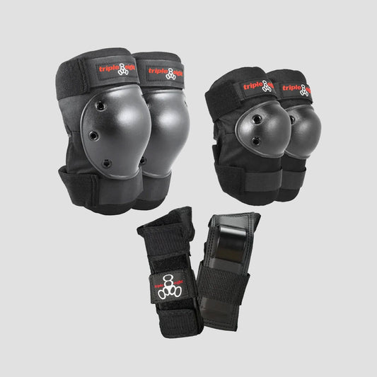 Triple Eight Saver Series 3-Pack Adult Padset Black