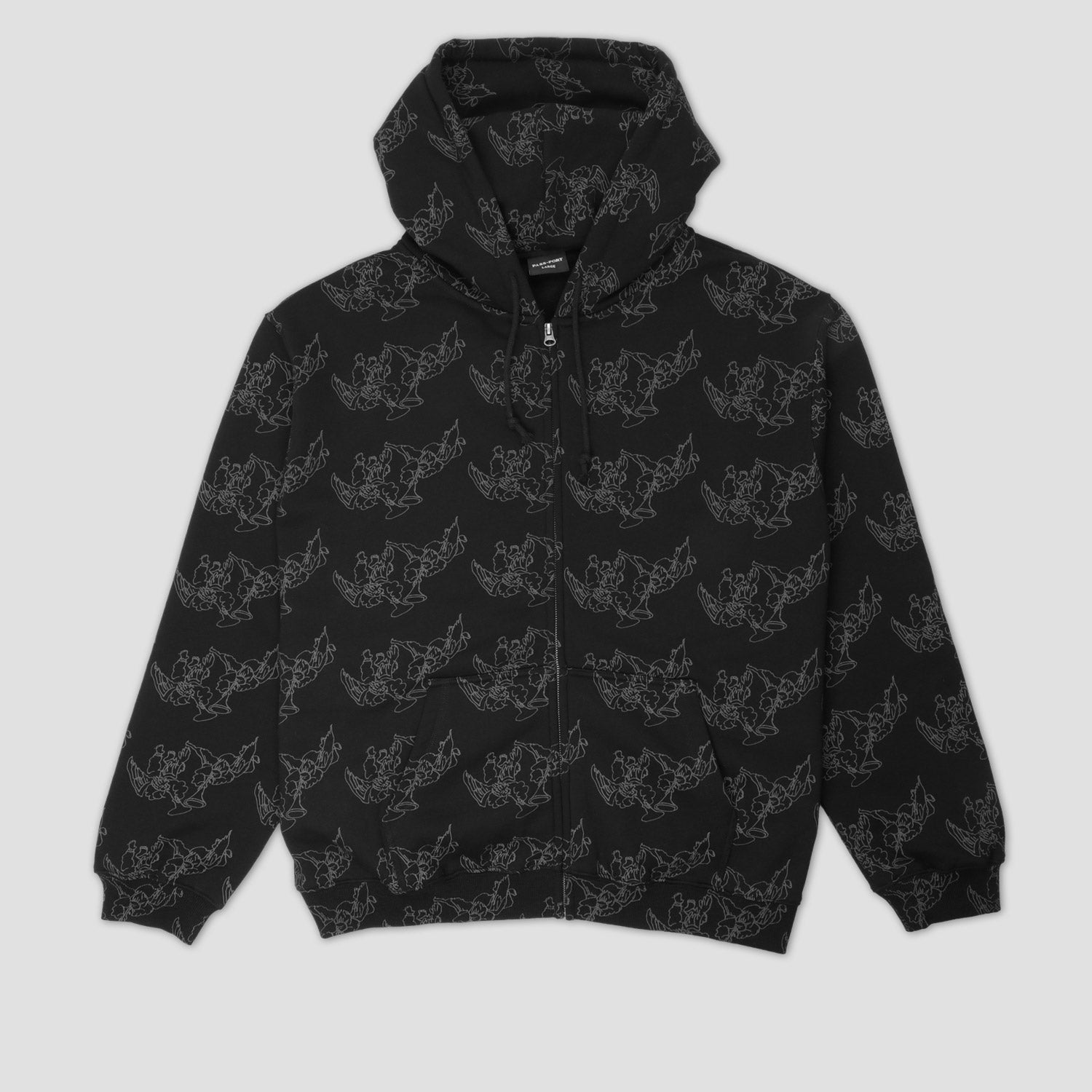 Passport Trumpets Zip Hood Black