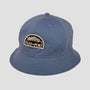 Passport Quill Patch 6 Panel Bucket Cap Steel Blue