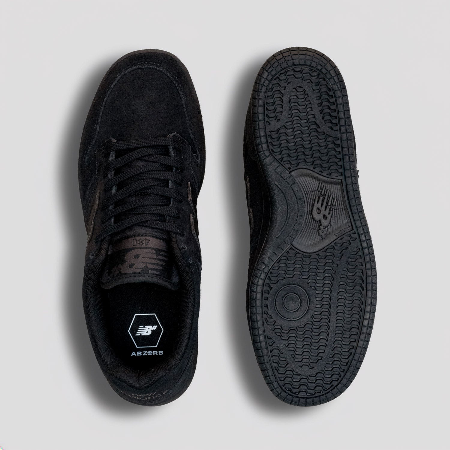 New Balance 480 Skate Shoes Black / Black