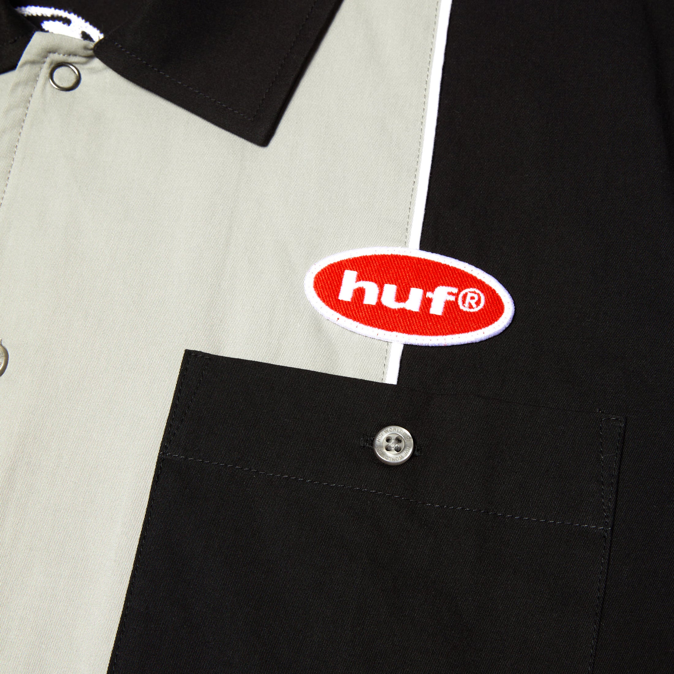 HUF Urethane Shortsleeve Work Shirt Black