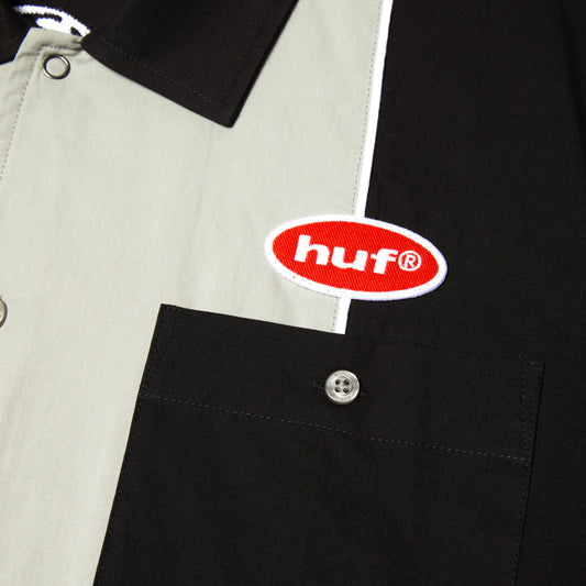HUF Urethane Shortsleeve Work Shirt Black
