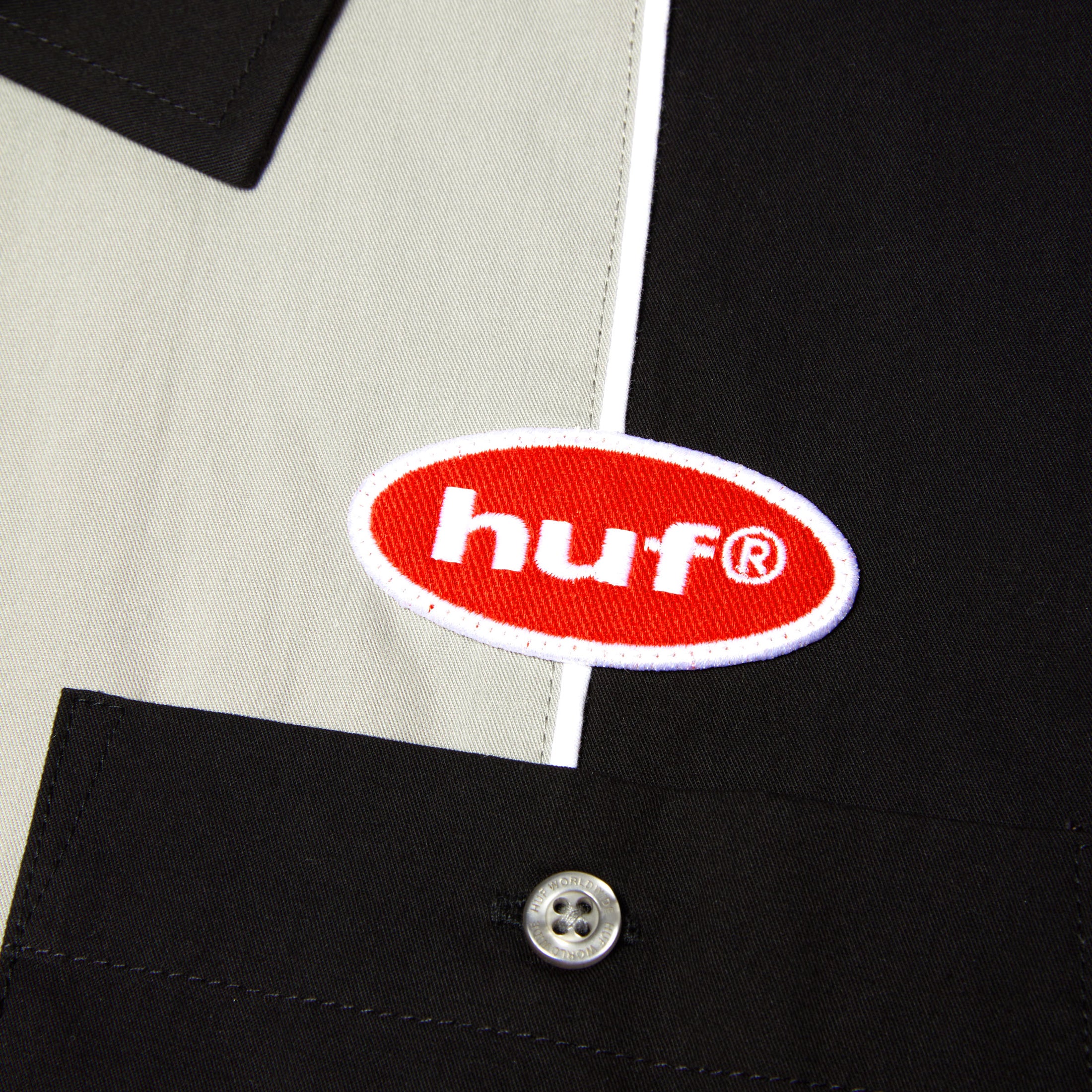HUF Urethane Shortsleeve Work Shirt Black