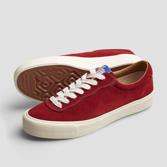 Last Resort AB VM001 Suede LO Skate Shoes Old Red / White