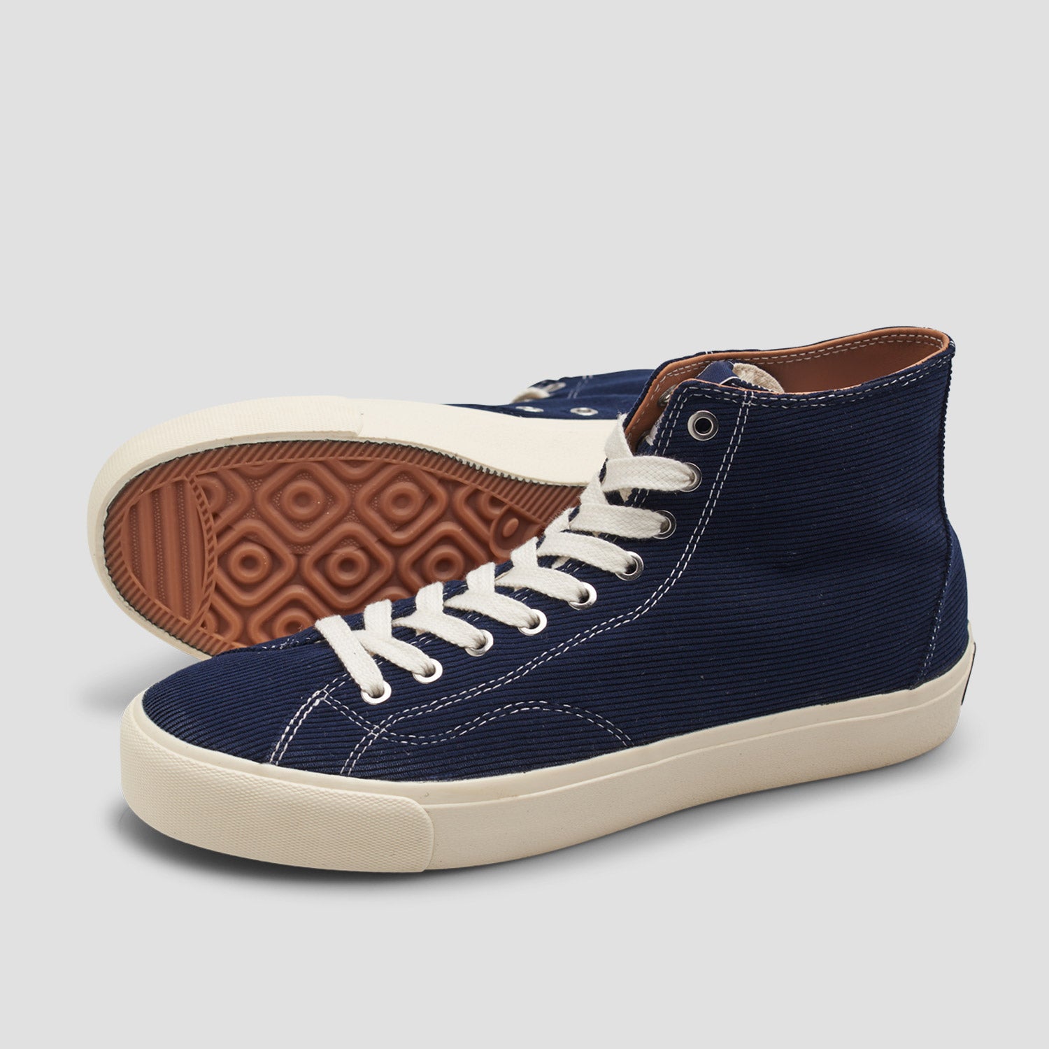 Last Resort AB VM003 Hi Cord Skate Shoes Dark Navy / White