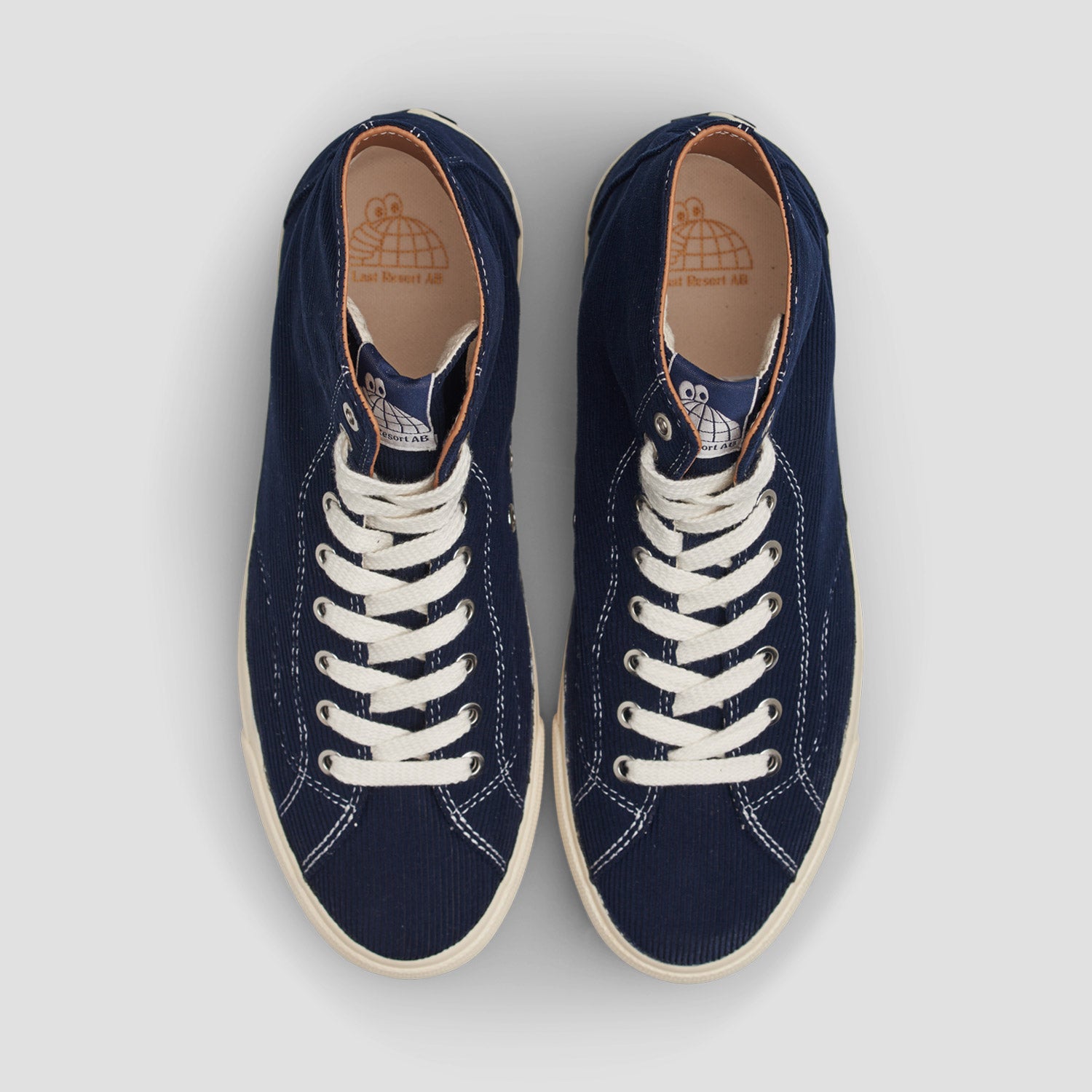 Last Resort AB VM003 Hi Cord Skate Shoes Dark Navy / White