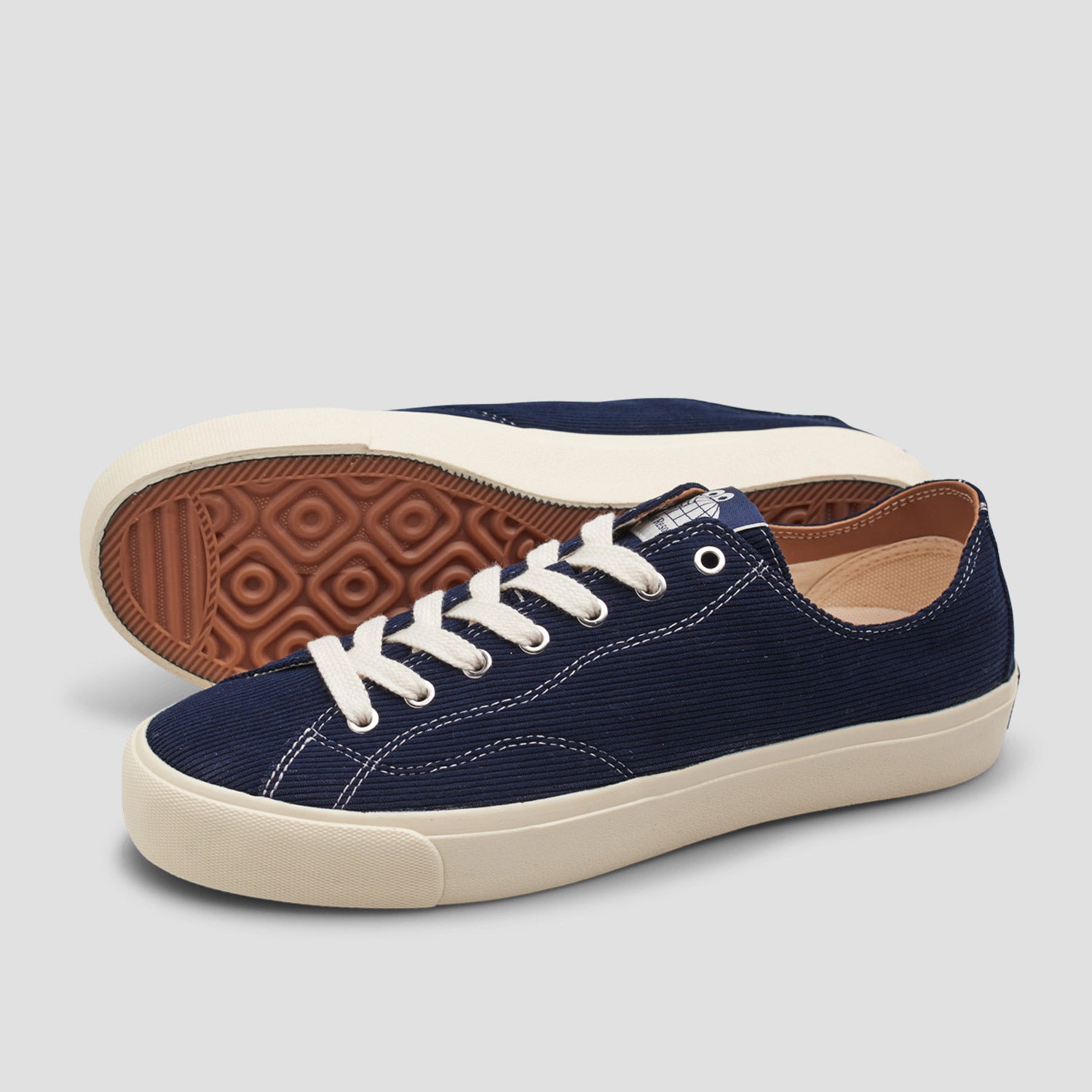 Last Resort AB VM003 Lo Cord Skate Shoes Dark Navy / White