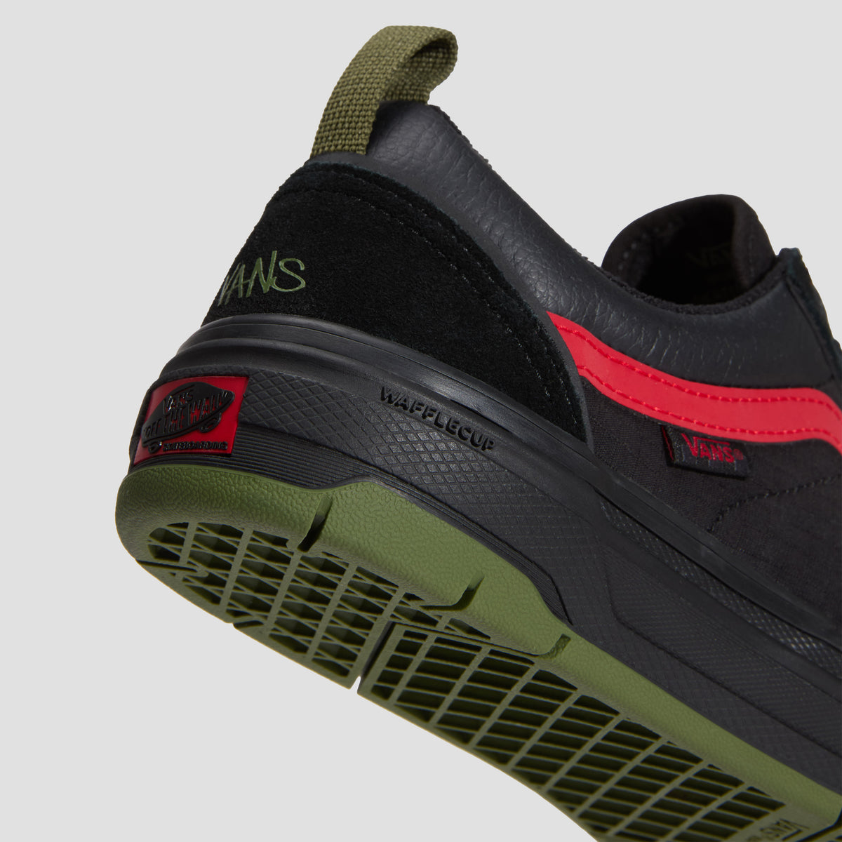 Vans x Atiba Skate Old Skool Wafflecup Skate Shoes Black / Green