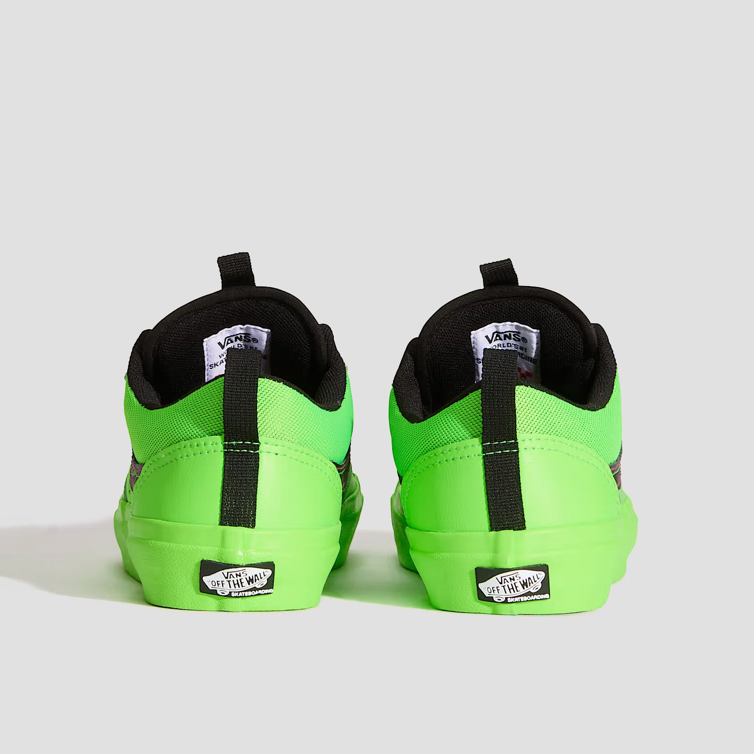 Vans Old Skool 36+ Acid Airbrush Skate Shoes Black / Green Gecko
