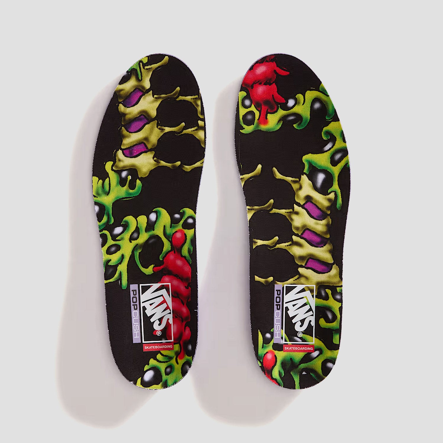 Vans Old Skool 36+ Acid Airbrush Skate Shoes Black / Green Gecko