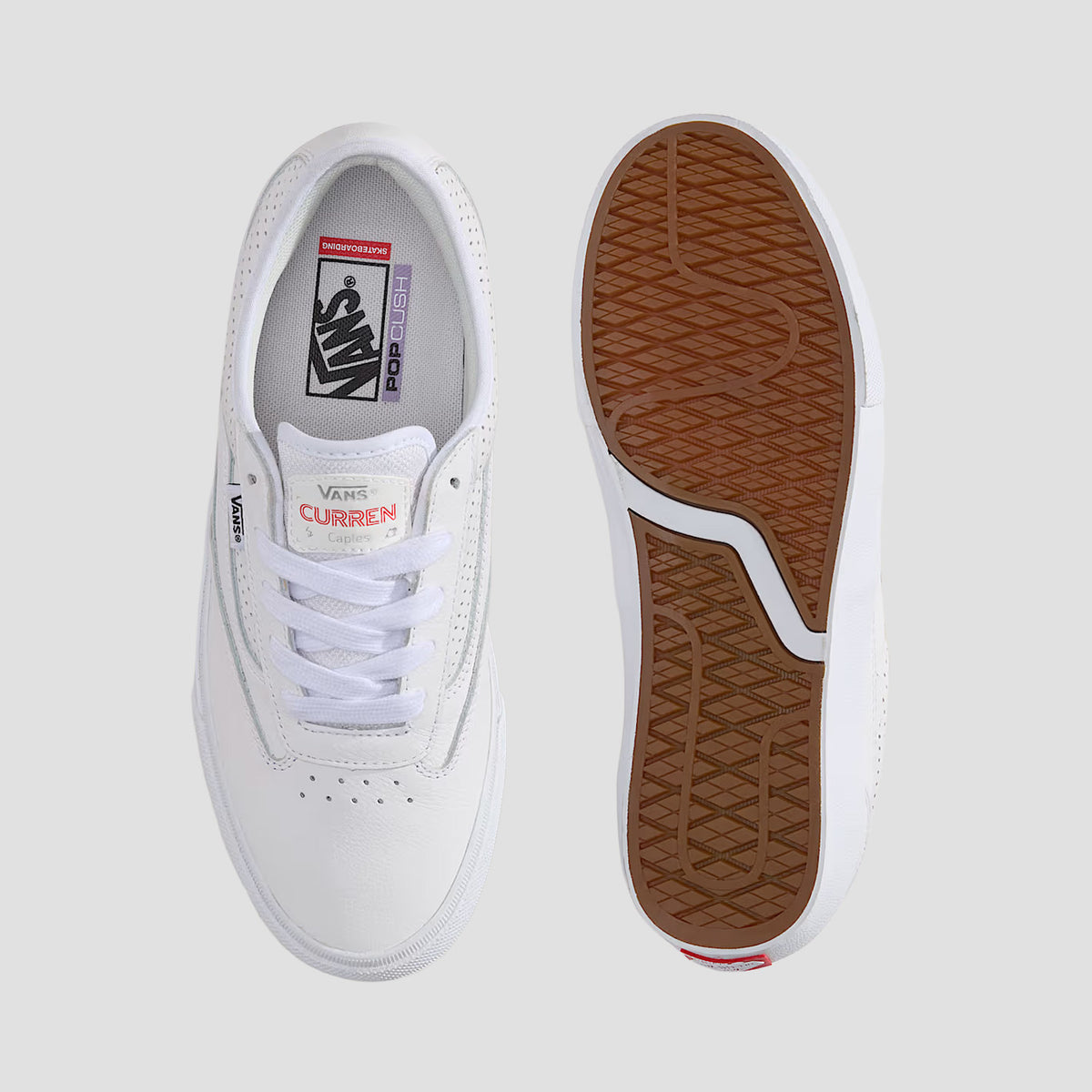 Vans Skate Curren Caples Skate Shoes Dazzling White