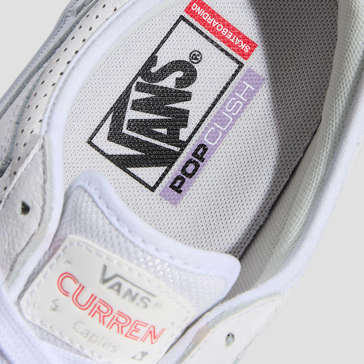 Vans Skate Curren Caples Skate Shoes Dazzling White
