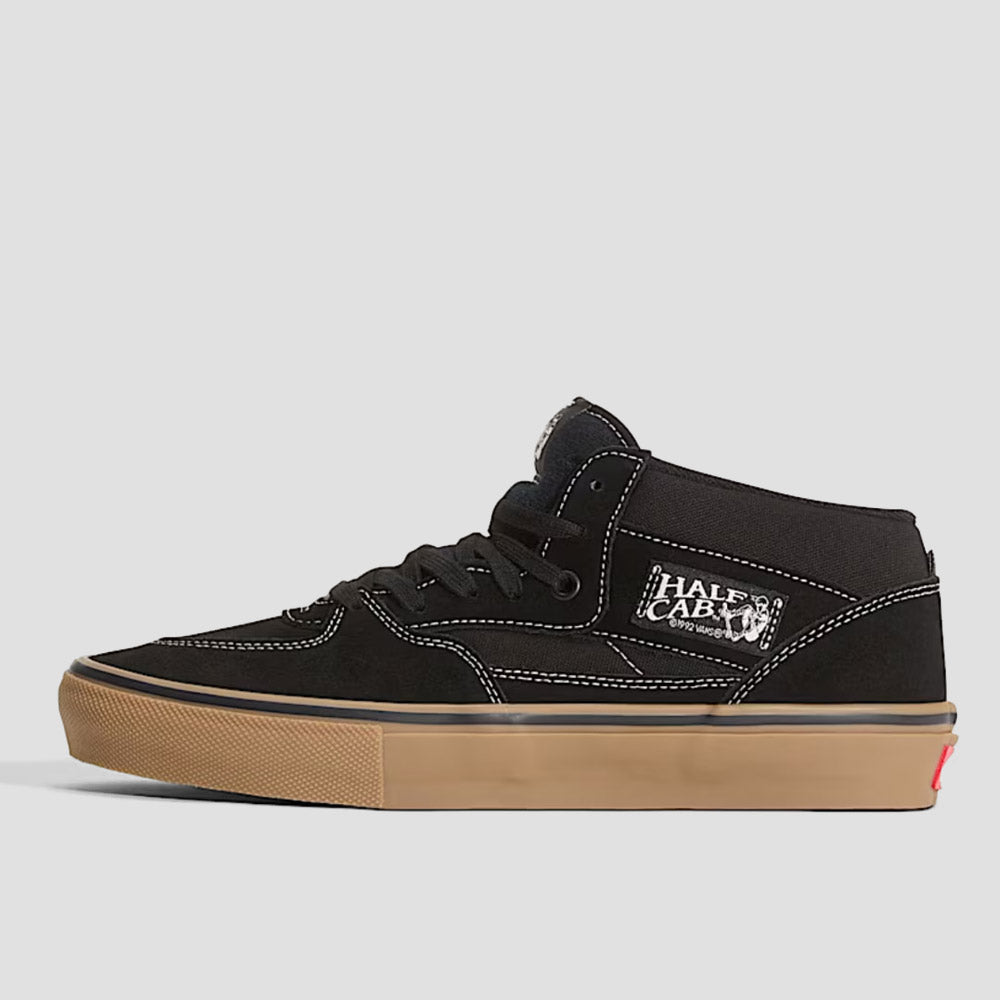 Vans Skate Half Cab Shoes Black / Gum / White