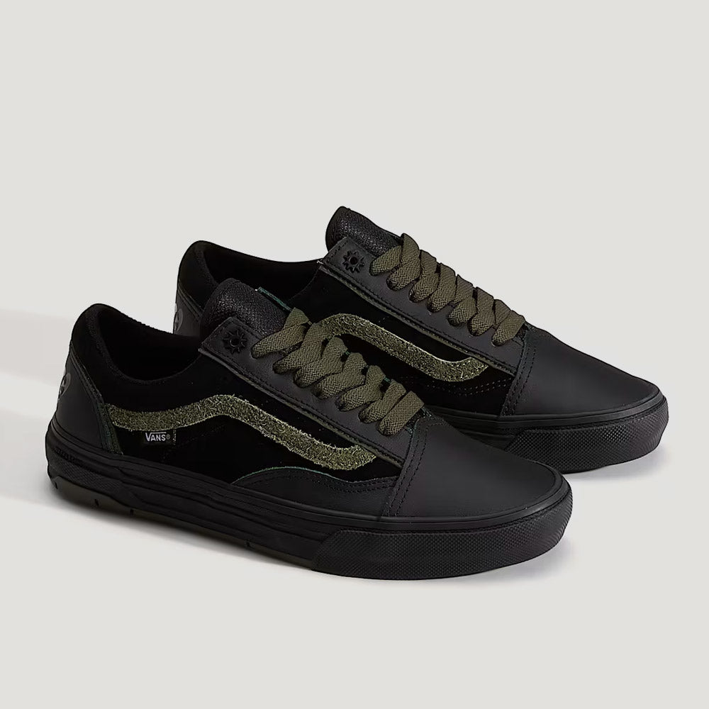 Vans Skate Old Skool Wafflecup Skate Shoes Willow Green / Black