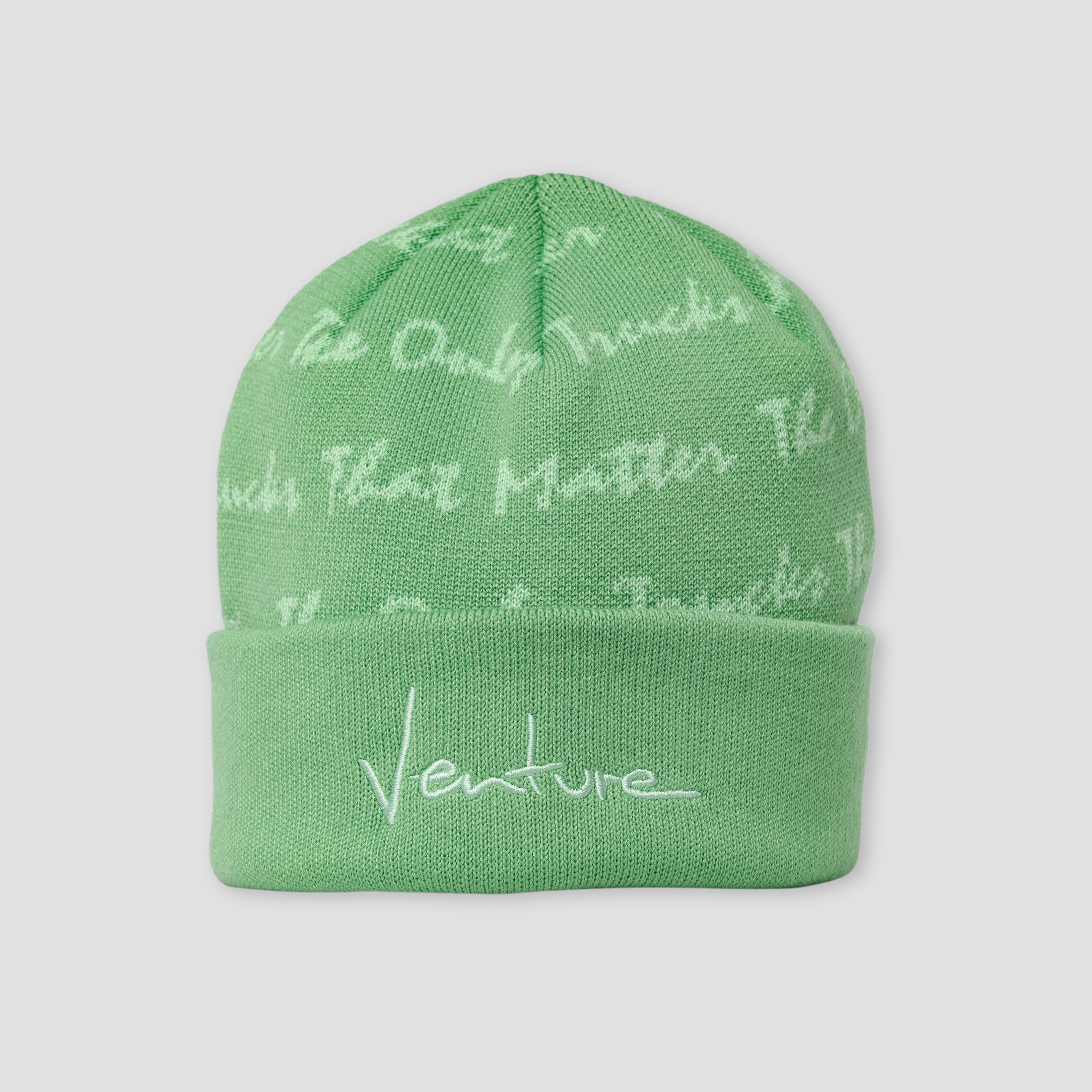 Venture Basic '92 Tottm Cuff Beanie Green Light Green