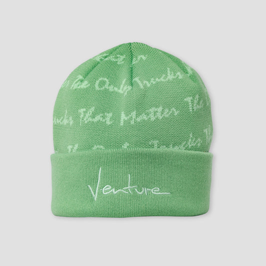Venture Basic '92 Tottm Cuff Beanie Green Light Green