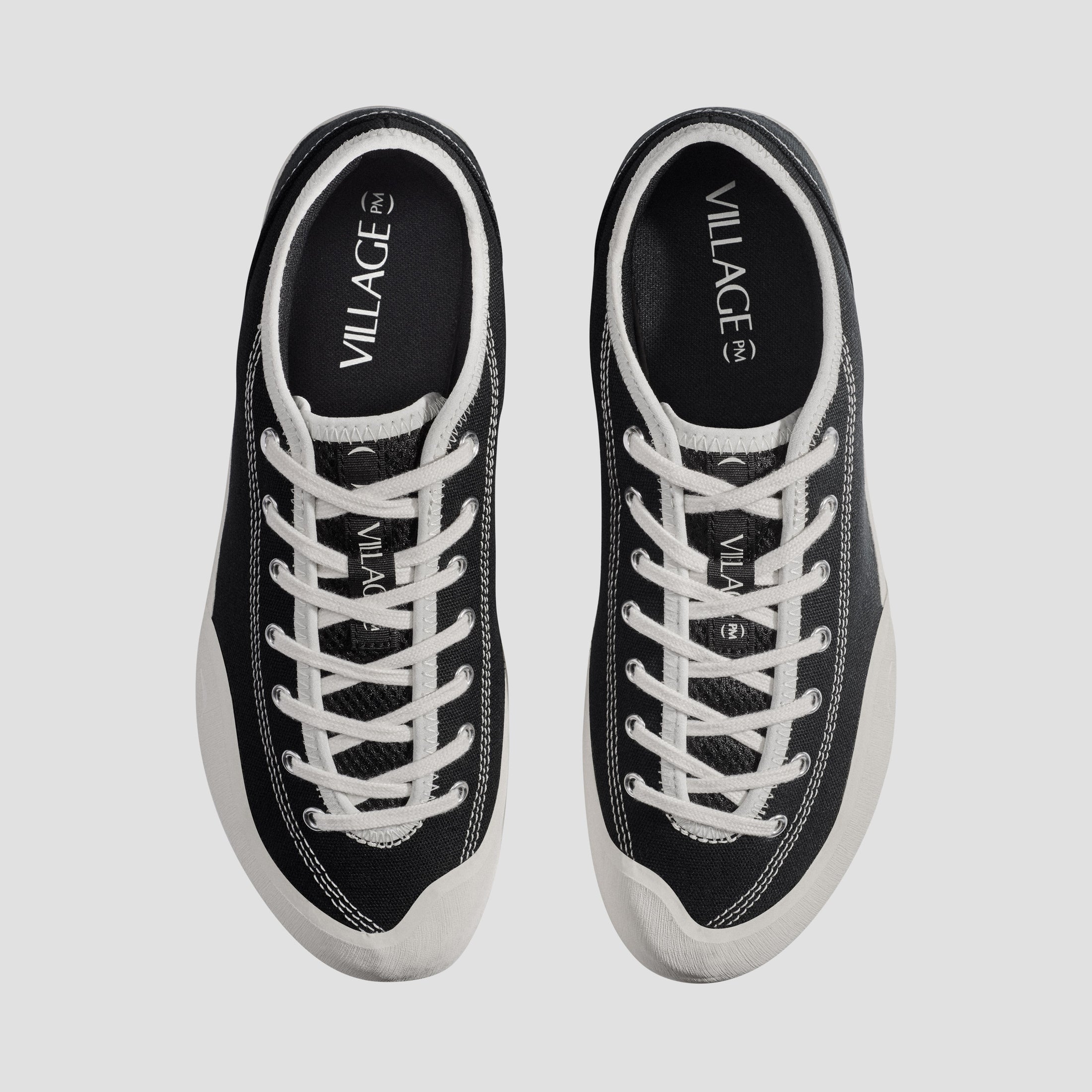 Village PM 1.30PM Canvas Skate Shoes Black / Whisper White