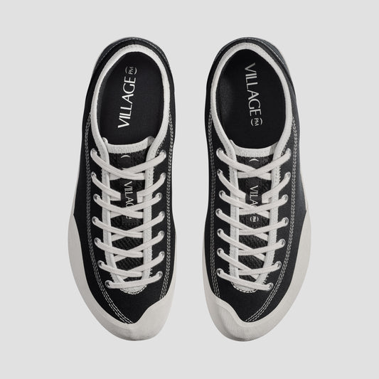 Village PM 1.30PM Canvas Skate Shoes Black / Whisper White