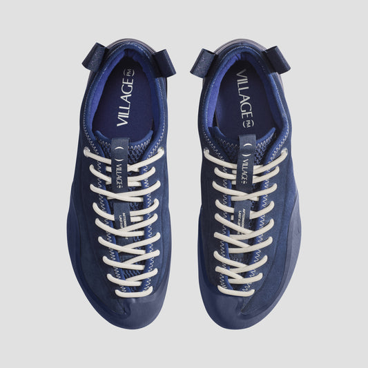 Village PM 1PM Leather Suede Skate Shoes Navy / Navy