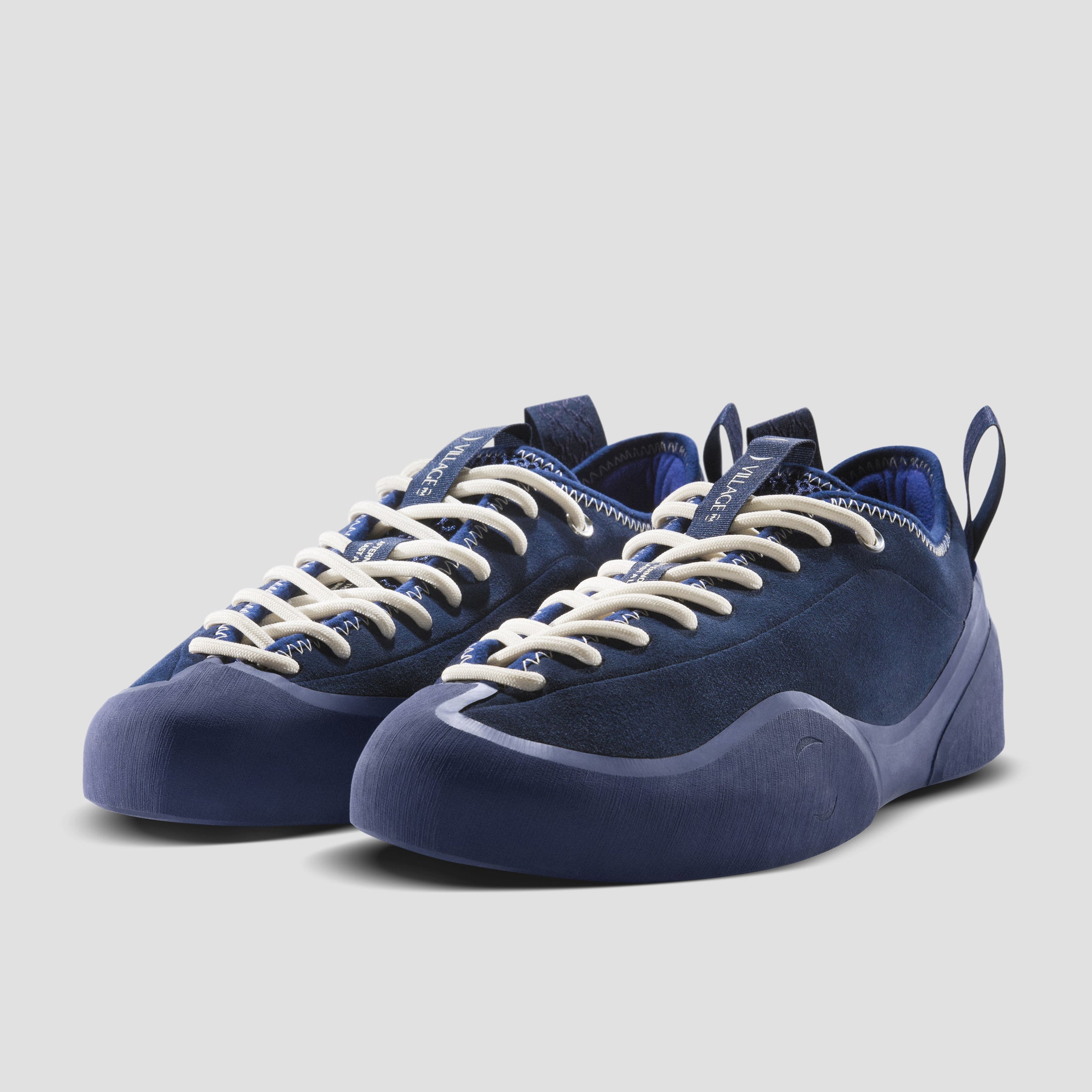 Village PM 1PM Leather Suede Skate Shoes Navy / Navy