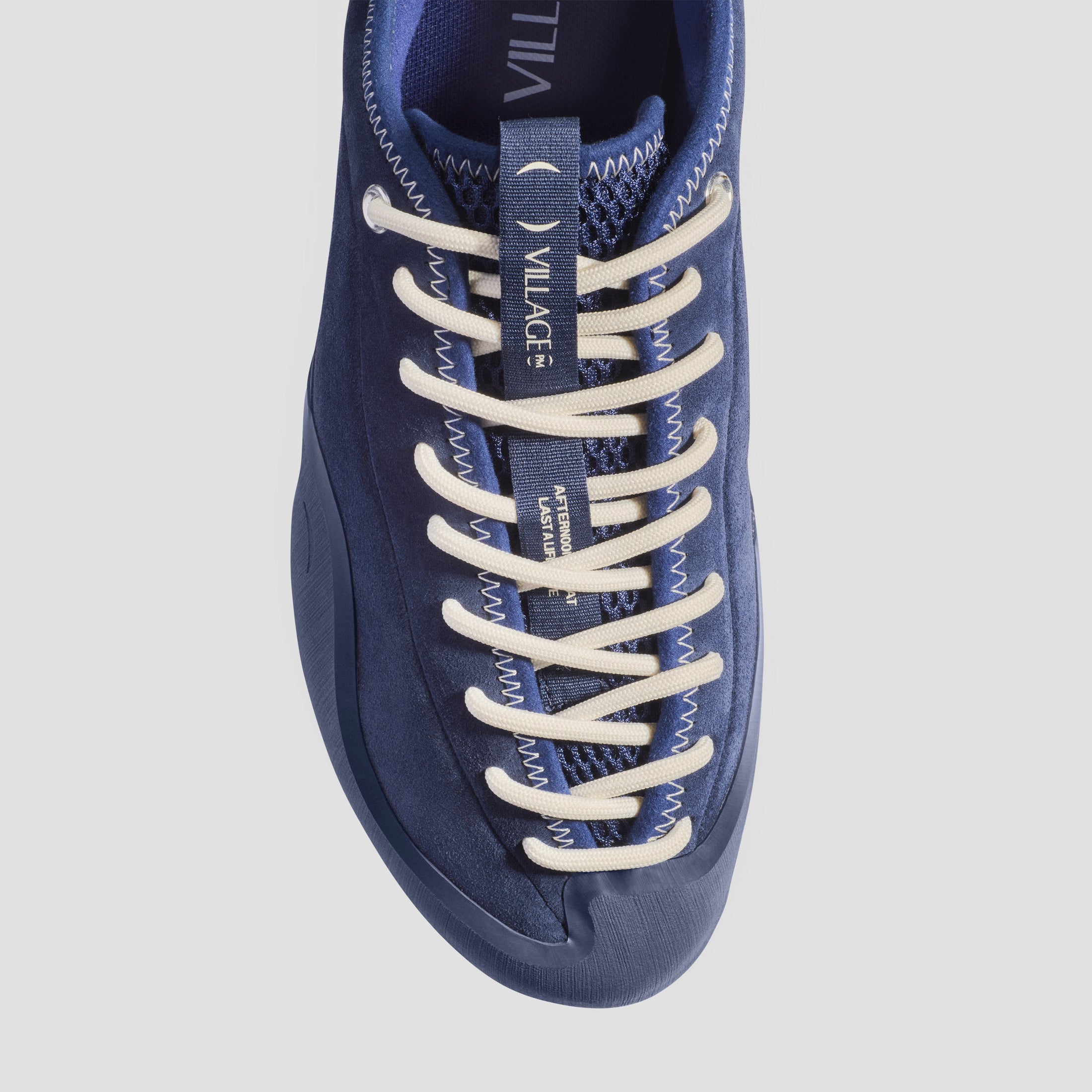 Village PM 1PM Leather Suede Skate Shoes Navy / Navy