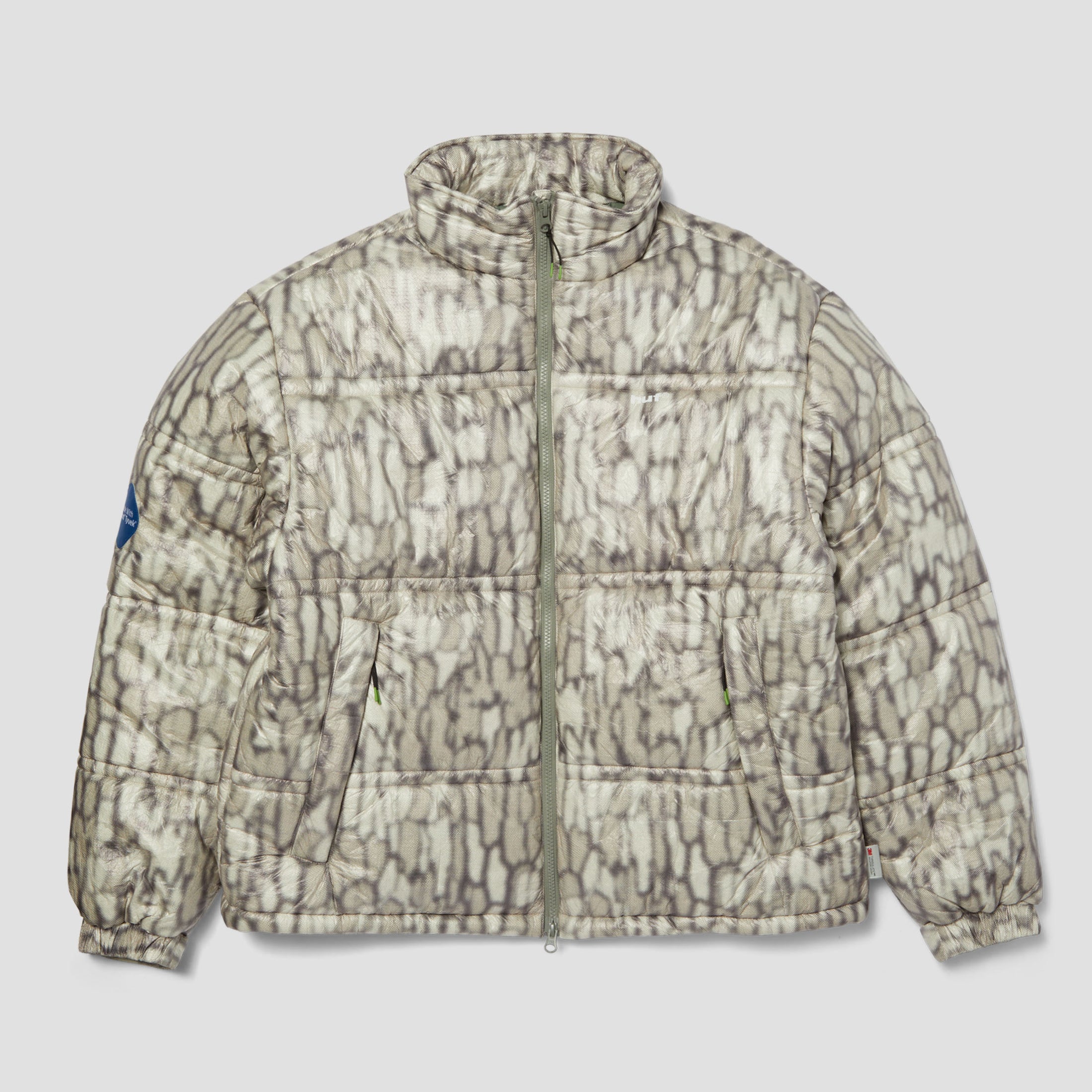HUF 89 Tyvek Puffer Jacket Warped Camo