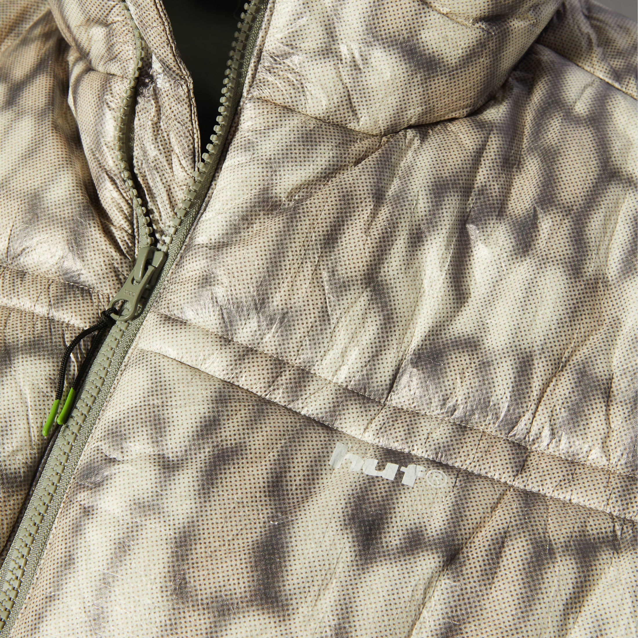 HUF 89 Tyvek Puffer Jacket Warped Camo